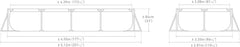 Intex Rectangular Frame Pool with Pump 4.50mx2.20x84cm 28274